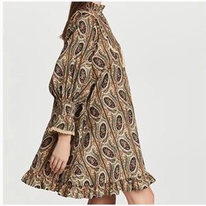 NWT By Timo Paisley Baby Cord Shift Dress Size L